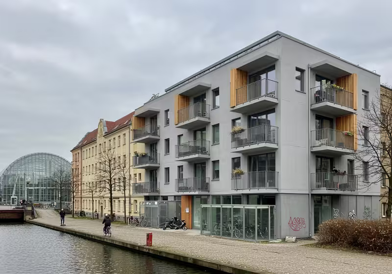 Neubau-Wohngebäude in der Berliner Europacity