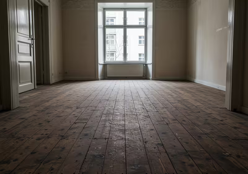 Vorher: Dielenboden schleifen Prenzlauer Berg